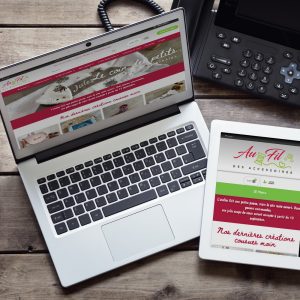 PORTFOLIO-Création du site internet e-commerce d'AU FIL DES ACCESSOIRES à Roncq