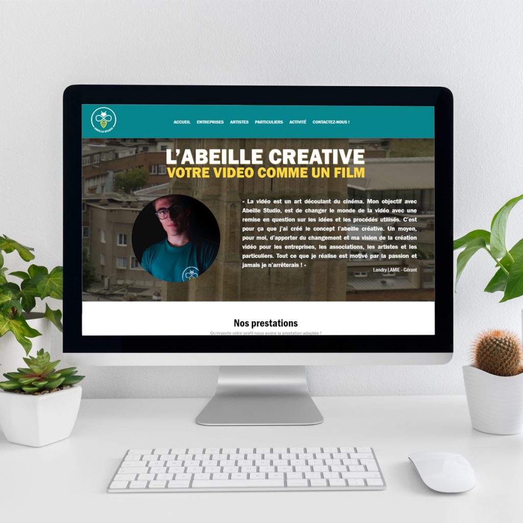 PORTFOLIO-Création du site internet AbeilleStudio
