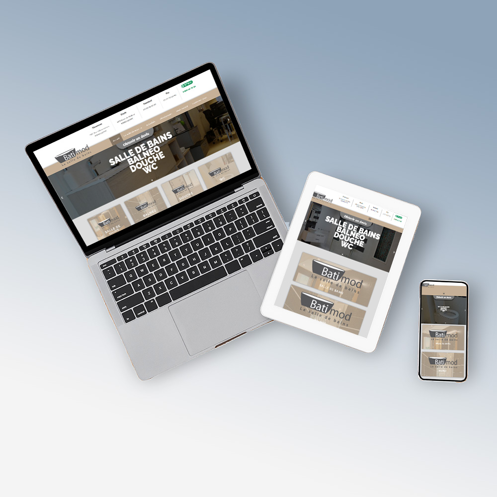 PORTFOLIO-Création du site internet e-commerce de BATIMOD à Nieppe