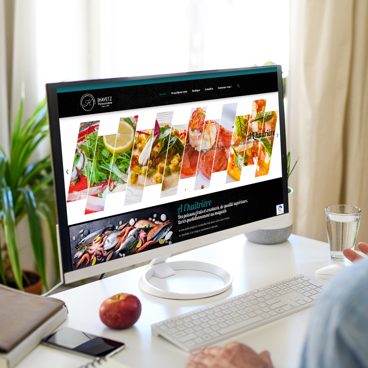 PORTFOLIO-Création du site internet e-commerce de la POISSONNERIE HAVETZ à Armentières