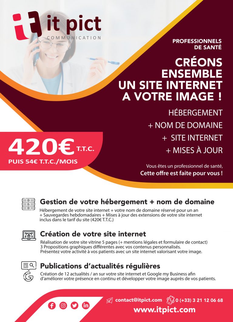 Site internet pour professionnel de santé